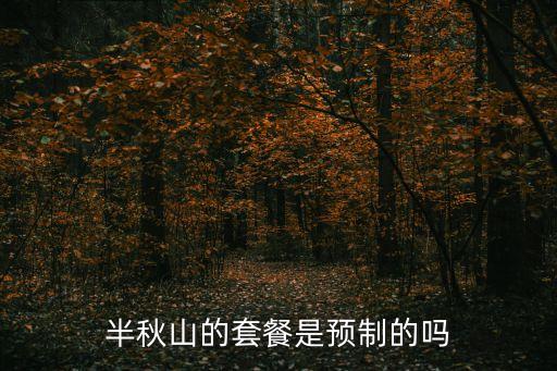 半秋山的套餐是預制的嗎