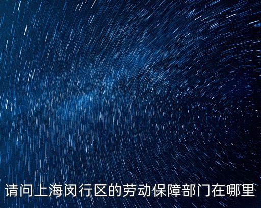 上海市閔行區社保中心，閔行區社保中心在哪里