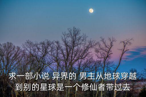 求一部小說 異界的 男主從地球穿越到別的星球是一個修仙者帶過去