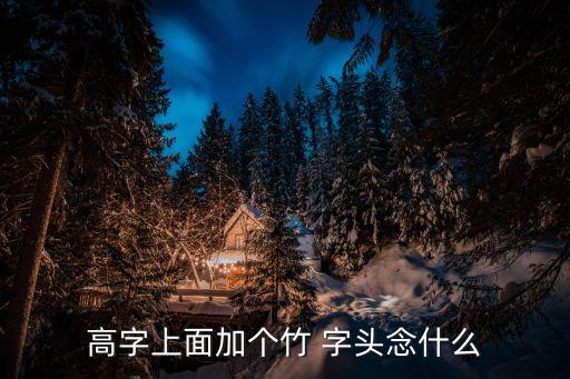 竹字頭加高讀什么,十六字畫解釋:撐船用竹竿木桿組成的竹竿
