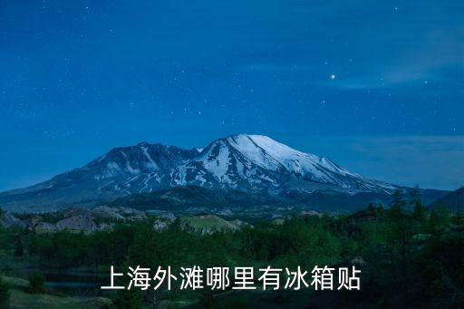 上海外灘哪里有冰箱貼