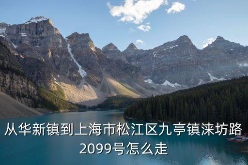 從華新鎮(zhèn)到上海市松江區(qū)九亭鎮(zhèn)淶坊路2099號(hào)怎么走