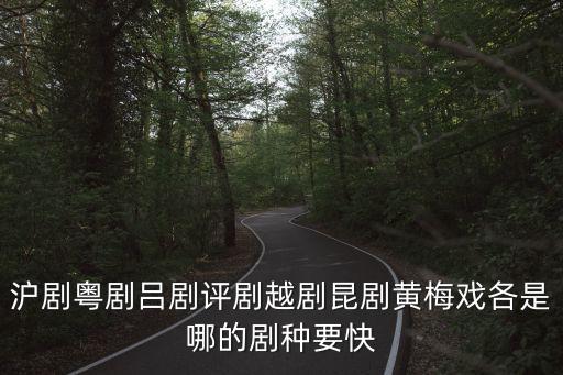 滬劇粵劇呂劇評劇越劇昆劇黃梅戲各是哪的劇種要快