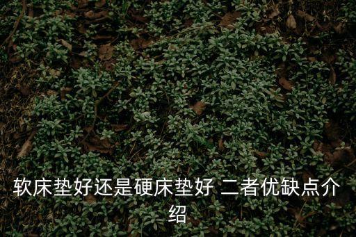 軟床墊好還是硬床墊好 二者優缺點介紹