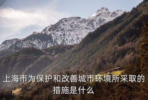 上海市居住區(qū)綠化調(diào)整實施辦法，上海市為保護和改善城市環(huán)境所采取的措施是什么