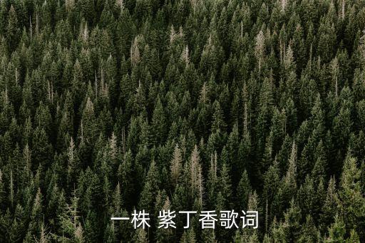 一株紫丁香,一株紫丁香出自人民教育出版社二年級上冊