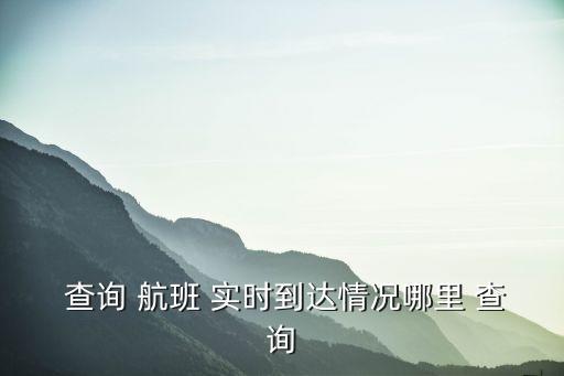實時航班查詢,按航班號查詢機票詳情無需報名