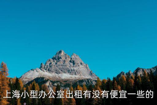 上海市中小型辦公室出租，上海小型辦公室出租有沒有便宜一些的