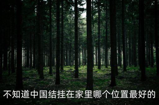 不知道中國結掛在家里哪個位置最好的