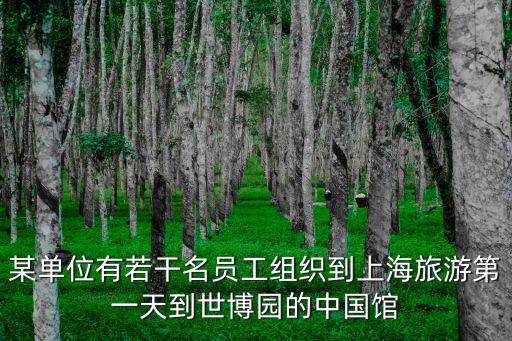 某單位有若干名員工組織到上海旅游第一天到世博園的中國館
