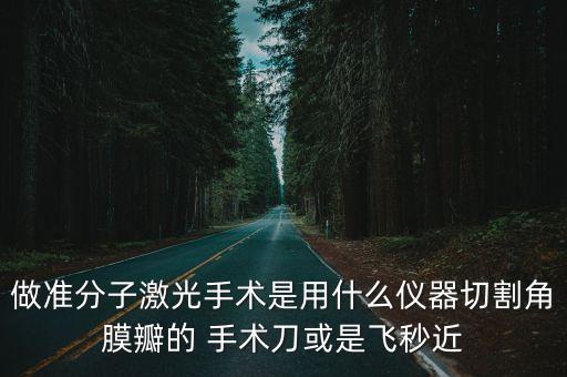 做準分子激光手術(shù)是用什么儀器切割角膜瓣的 手術(shù)刀或是飛秒近