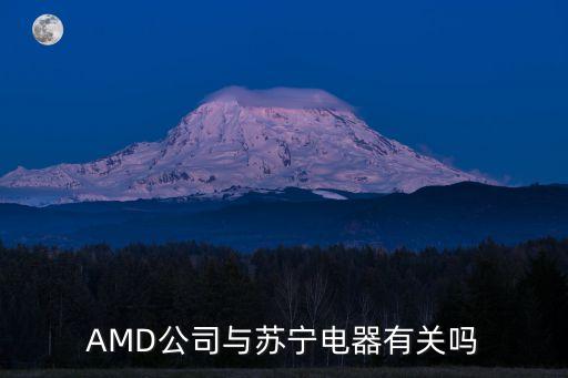 AMD公司與蘇寧電器有關嗎