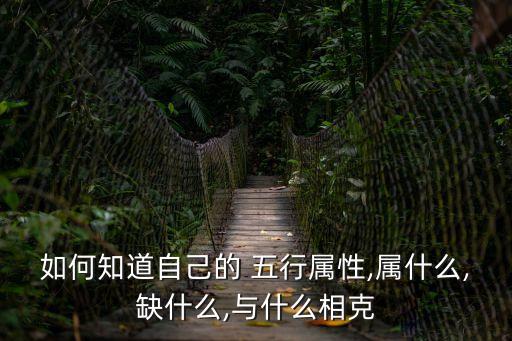 如何知道自己的 五行屬性,屬什么,缺什么,與什么相克