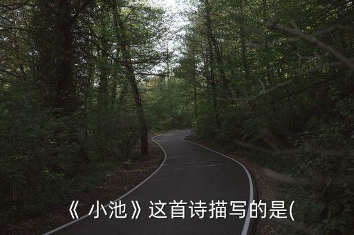 小池楊萬里,不是唐詩!宋詩三百首之一