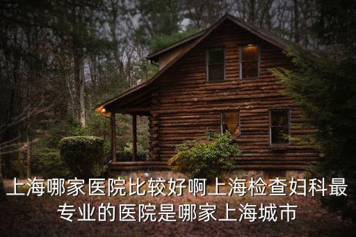 上海哪家醫院比較好啊上海檢查婦科最專業的醫院是哪家上海城市