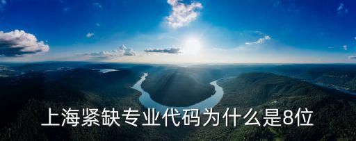 上海緊缺專業(yè)代碼為什么是8位