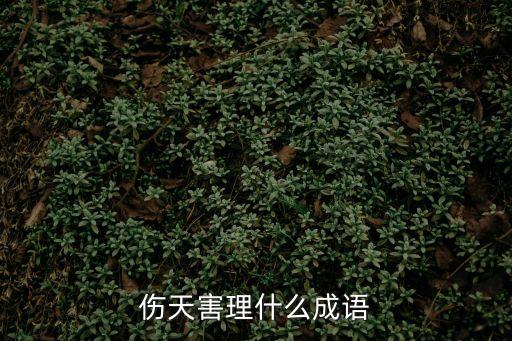 傷天害理，干傷天害理得事對嗎