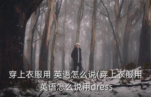 穿上衣服用 英語怎么說(穿上衣服用 英語怎么說用dress