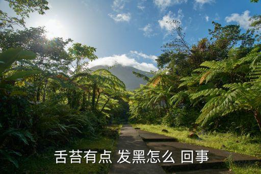  舌苔有點 發黑怎么 回事