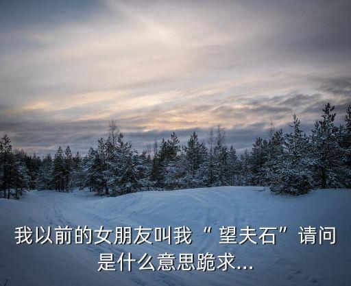 望夫石的故事,芙蓉鎮(zhèn)夫妻石頭的傳說(shuō)故事