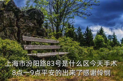 上海市汾陽路83號位置，上海市汾陽路83號是什么區今天手術8點一9點平安的出來了感謝憐憫