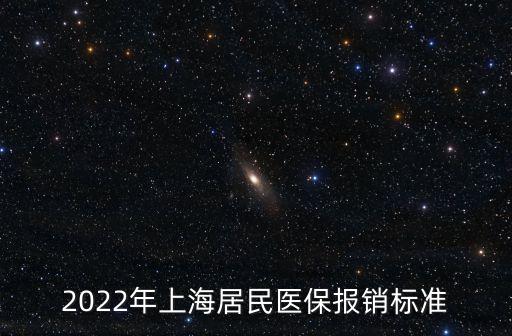2022年上海居民醫保報銷標準