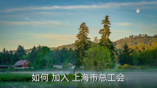 如何 加入 上海市總工會