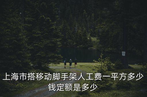 上海市定額人工價，上海目前的裝飾定額人工費調整為多少元