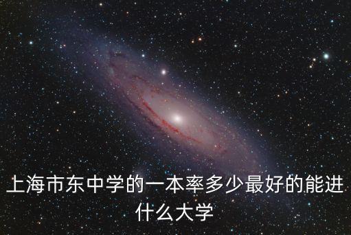上海市浦東中學本科率，浦東中學升學率有多少