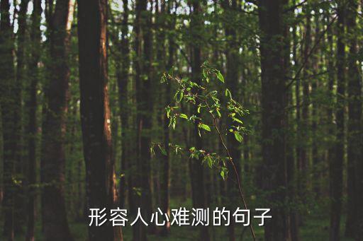 人心難測的經典句子，人心難測上一句