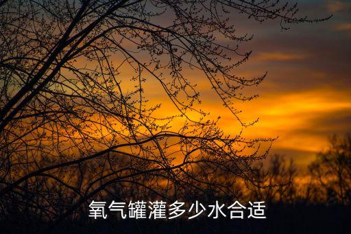  氧氣罐灌多少水合適