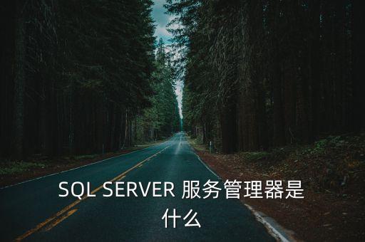 SQL SERVER 服務管理器是什么