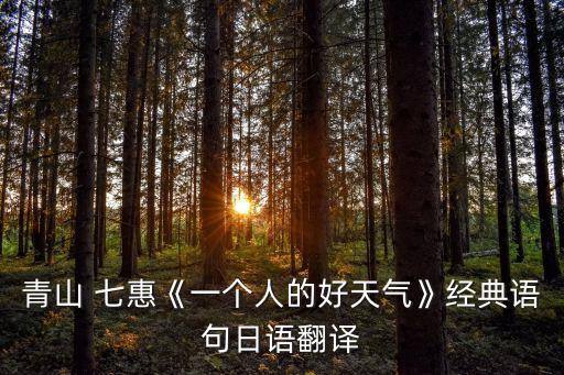 七惠,日本女作家青山七惠作品集簡介