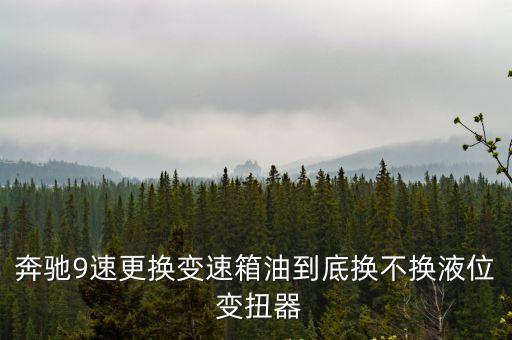 奔馳9速更換變速箱油到底換不換液位 變扭器