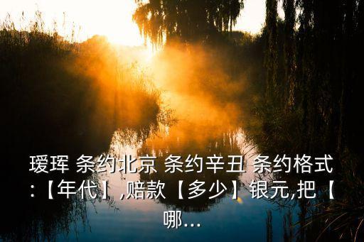 璦琿條約,清政府沒批準愛輝條約義山等人被罰款