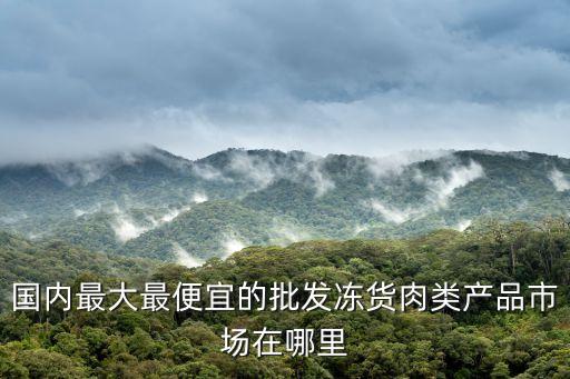 國內最大最便宜的批發凍貨肉類產品市場在哪里