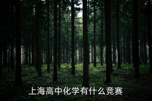 上海高中化學有什么競賽