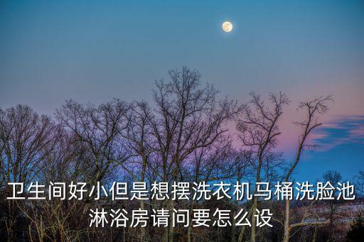 小衛生間設計，要怎么設計衛生間