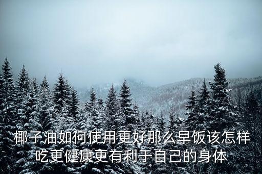 椰子油的食用方法,椰子油除了油炸之外還可以這么做?