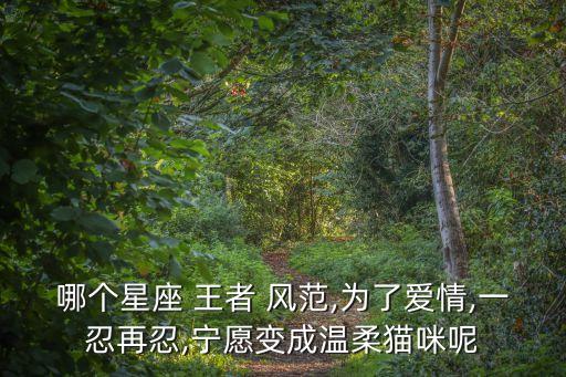 王者風范,第二集:獅子座:為愛而放棄