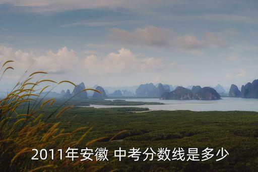  2011年安徽 中考分?jǐn)?shù)線是多少