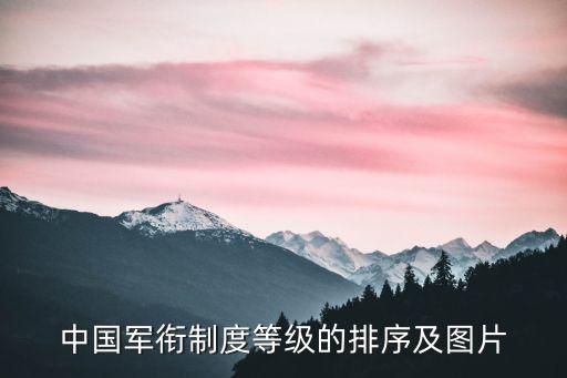 銜級制度，我國的警銜制度分為幾級