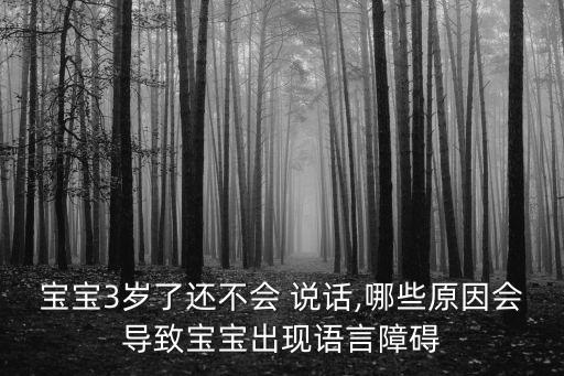 3歲不會說話,三歲寶寶不會說話四大原因:語言環境不良