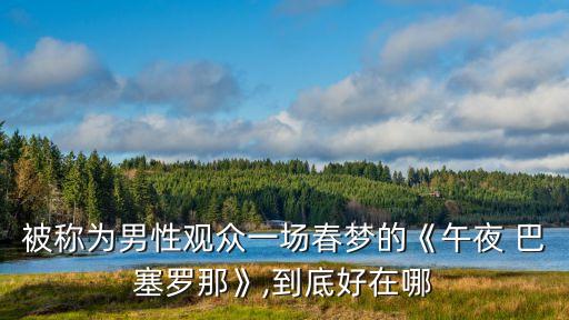 被稱為男性觀眾一場(chǎng)春夢(mèng)的《午夜 巴塞羅那》,到底好在哪