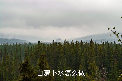 蘿卜水怎么煮，水煮蘿卜怎么做