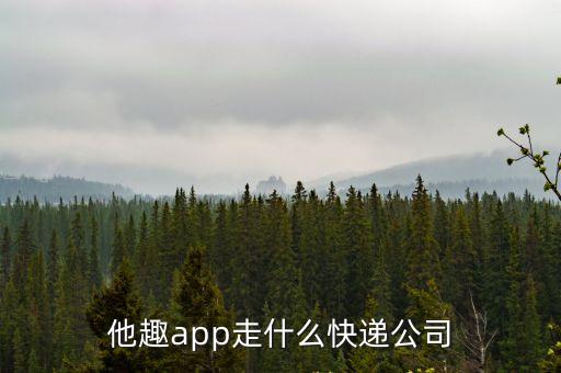 他趣app走什么快遞公司