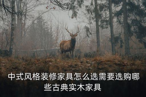  中式風格裝修家具怎么選需要選購哪些古典實木家具