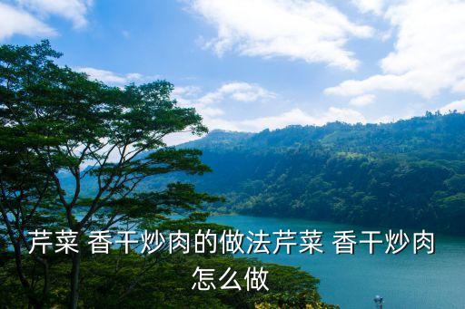 香干炒肉的家常做法,干干炒肉絲的做法!