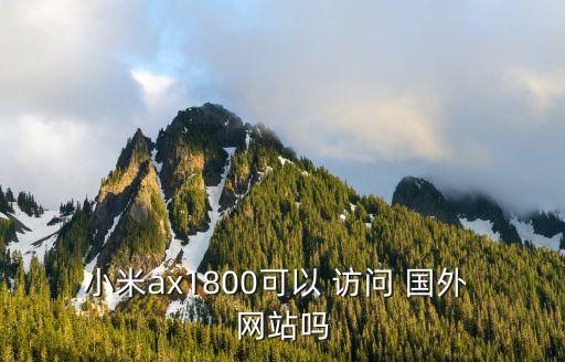 小米ax1800可以 訪問 國外 網站嗎