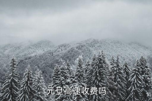 元旦高速路免費(fèi)嗎,元旦假日高速公路照常收費(fèi)